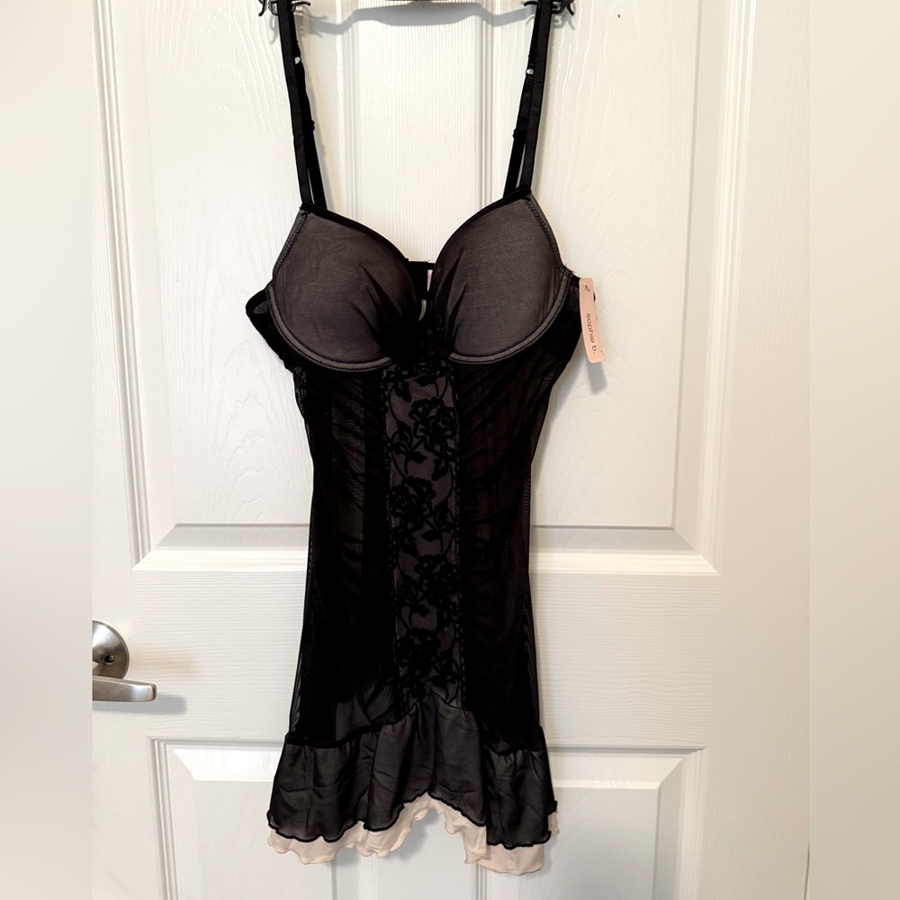 Elegant Black Sheer Lingerie